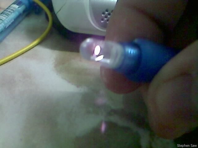 Wiimote pen LED lighting up
